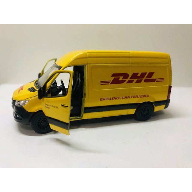 Miniatura Carro carrinho Camionete Van  Mercedes-Benz Sprinter Colecionável Coleção KInsmart 1/48