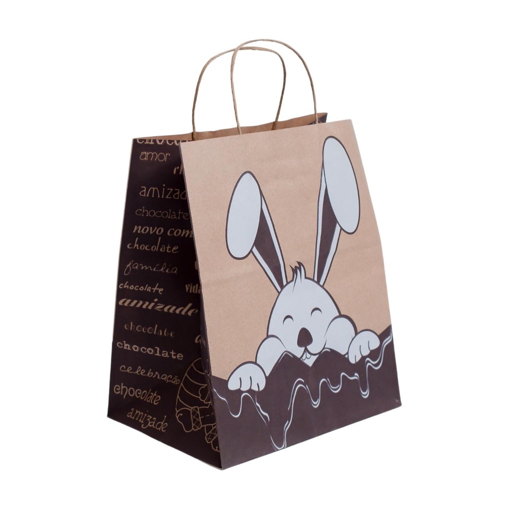 50 Sacolinhas Surpresas Lembrancinhas Páscoa Presente Chocolate Ovo Coelho (23,5x17x28) em Oferta na Shopee