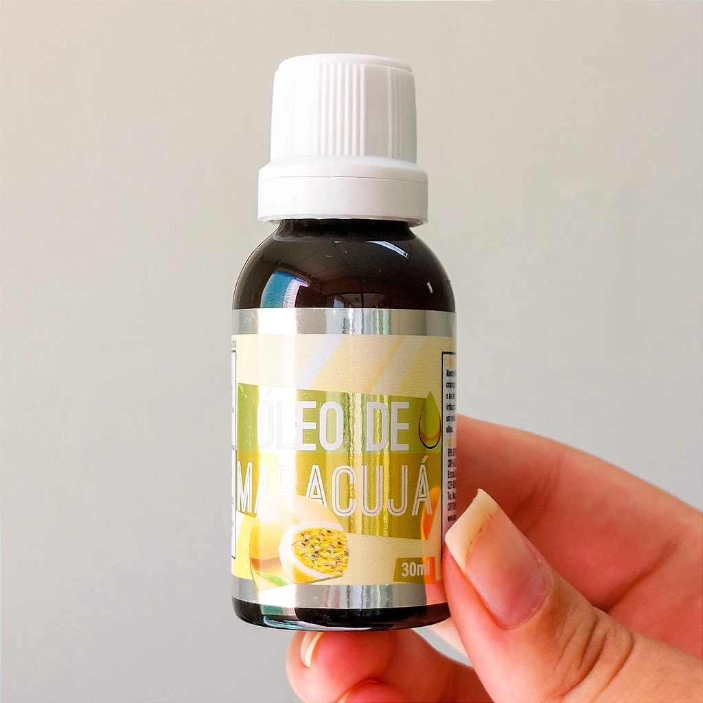 Óleo Vegetal de Maracujá 100% Puro e Natural 30ml