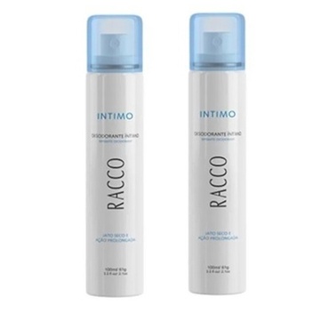 Kit 2 Desodorante Intimo Jato seco Racco Cosméticos em Oferta na Shopee