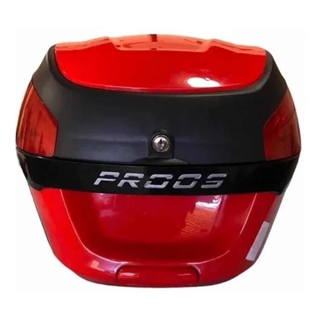 Bau Bauleto Moto De 29 Litros Proos Preto Vermelho
