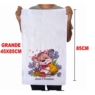 Kit 10 Pano De Prato Gigante 45x85 De Cozinha Estampado Algodão em Oferta na Shopee