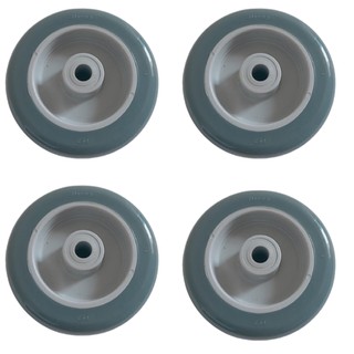 KIT COM 4 RODINHAS RODAS PARA CARRINHOS RODIZIOS MODELO 312 3 POLEGADAS