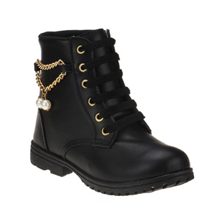 Coturno bota  corrente PEROLA blogueira infantil menina em Oferta na Shopee