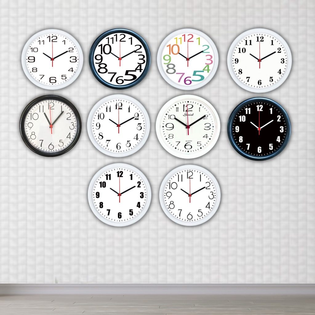 Relógio de Parede Analógico 24cm Redondo NUMERO CLÁSSICO em Oferta na Shopee