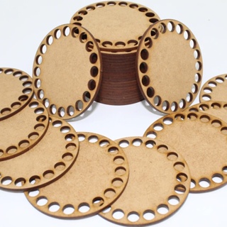 Kit 10 Bases MDF CRU Para Crochê Fio de Malha - 10 a 20cm - Circular em Oferta na Shopee