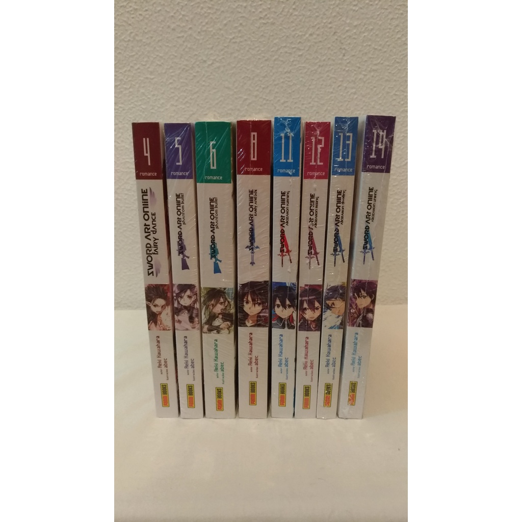 Light Novel Sword Art Online Novos e Lacrados Volumes Avulsos Complete sua Coleção Romance Panini