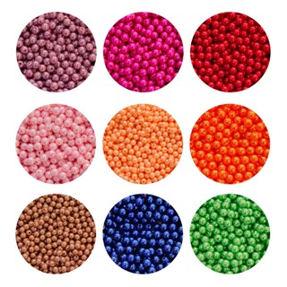 Miçanga Perola ABS Inteira 6mm C/furo 100 Pçs Artesanato Oferta