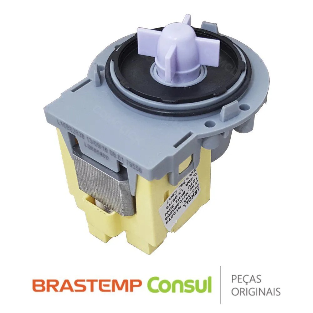 Eletrobomba Brastemp Electrolux Universal Lavadoras 127V ou 220V para Lavadoras 5 a 17Kg
