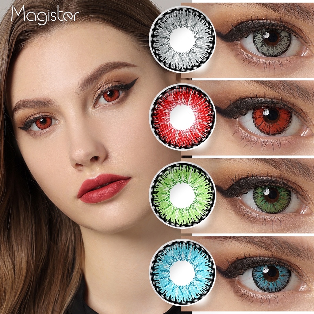 Magister Lentes de Contato Coloridas para Maquiagem Vampiro Olhos ...
