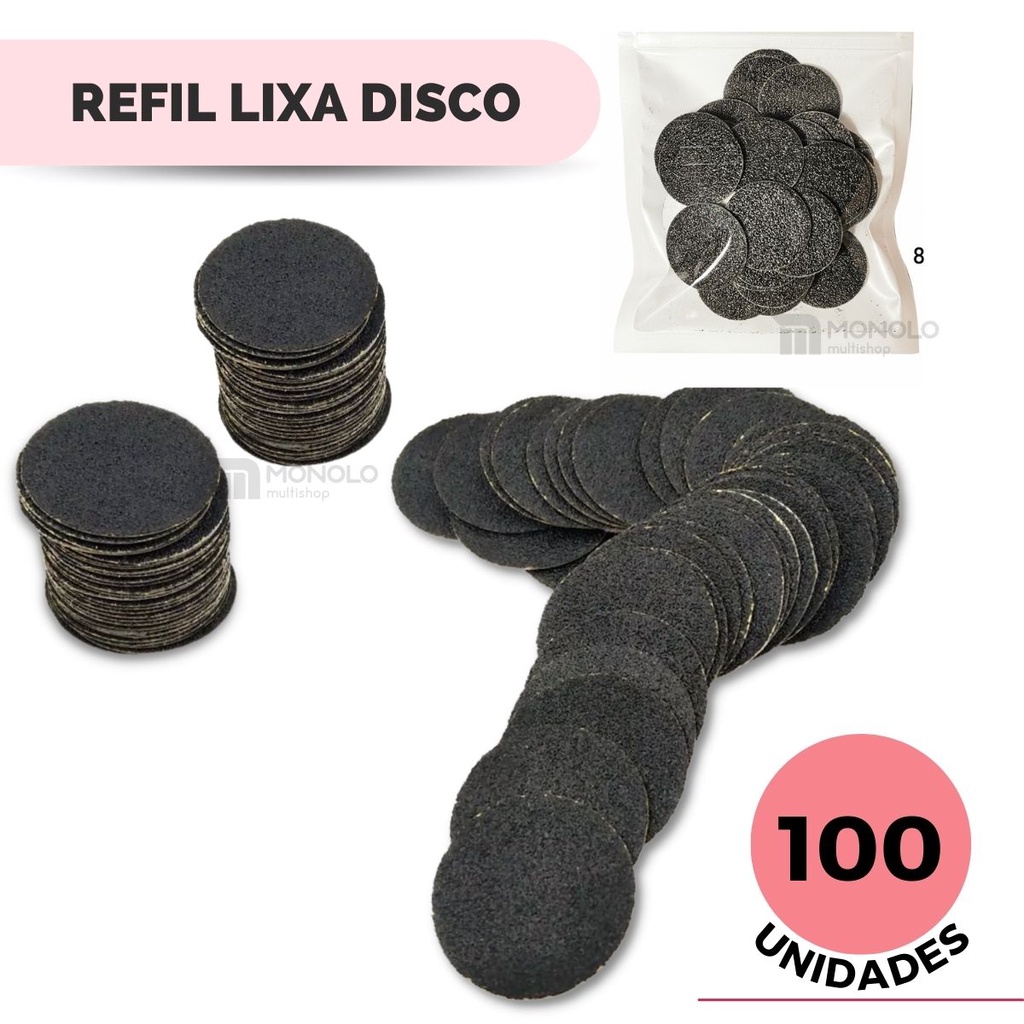 Refil Lixa Disco Pedicuro Adesiva 100 unidades Pedicuro Envio Rápido em Oferta na Shopee