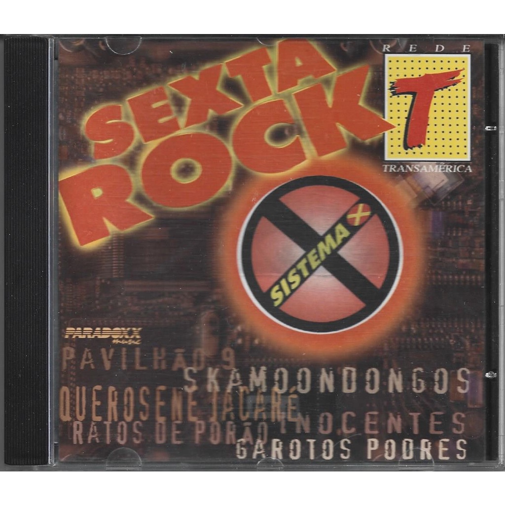 Cd Sexta Rock - Sistema X - 1998 (Querosene Jacaré  Ratos de Porão Ira Bartenders Inocentes Garotos Podres outros)