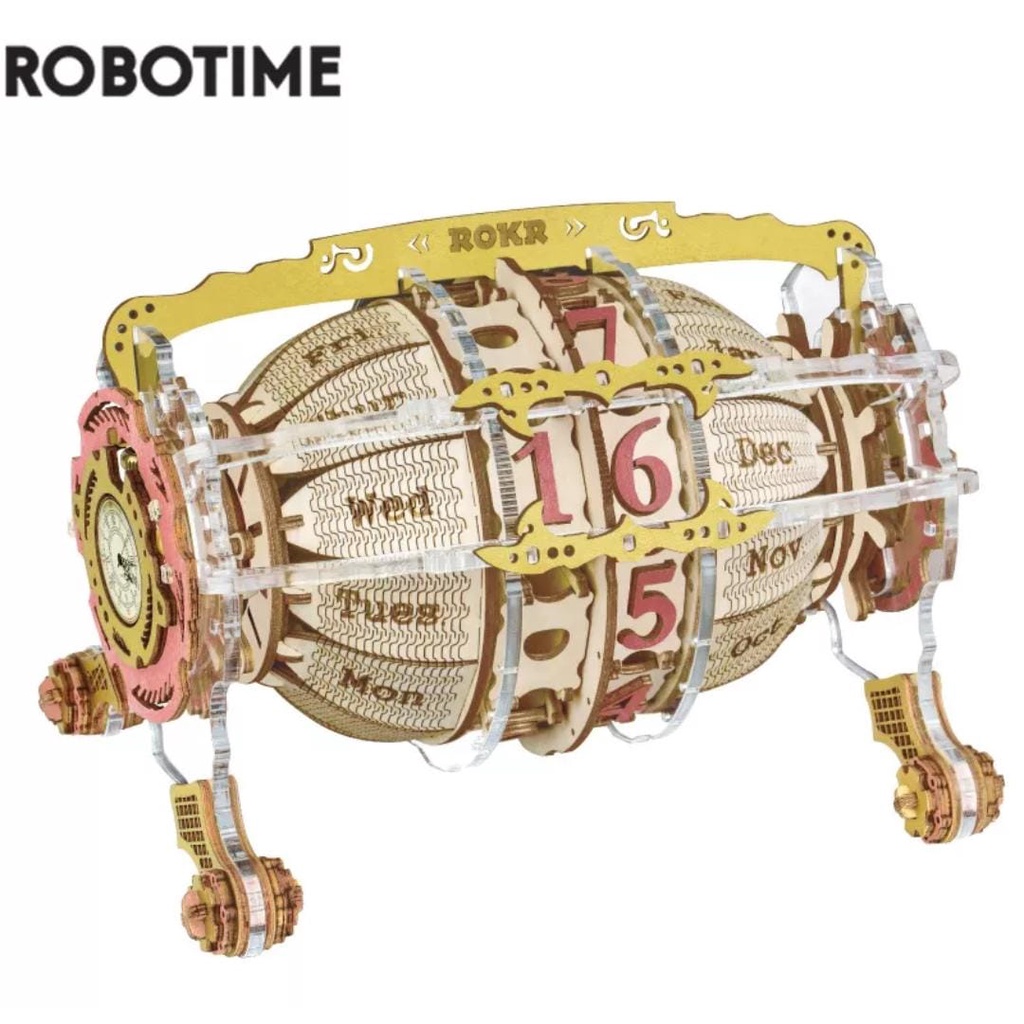 Quebra Cabeça de Madeira 3d Calendário 250 Peças Rokr Robotime Para Montar top