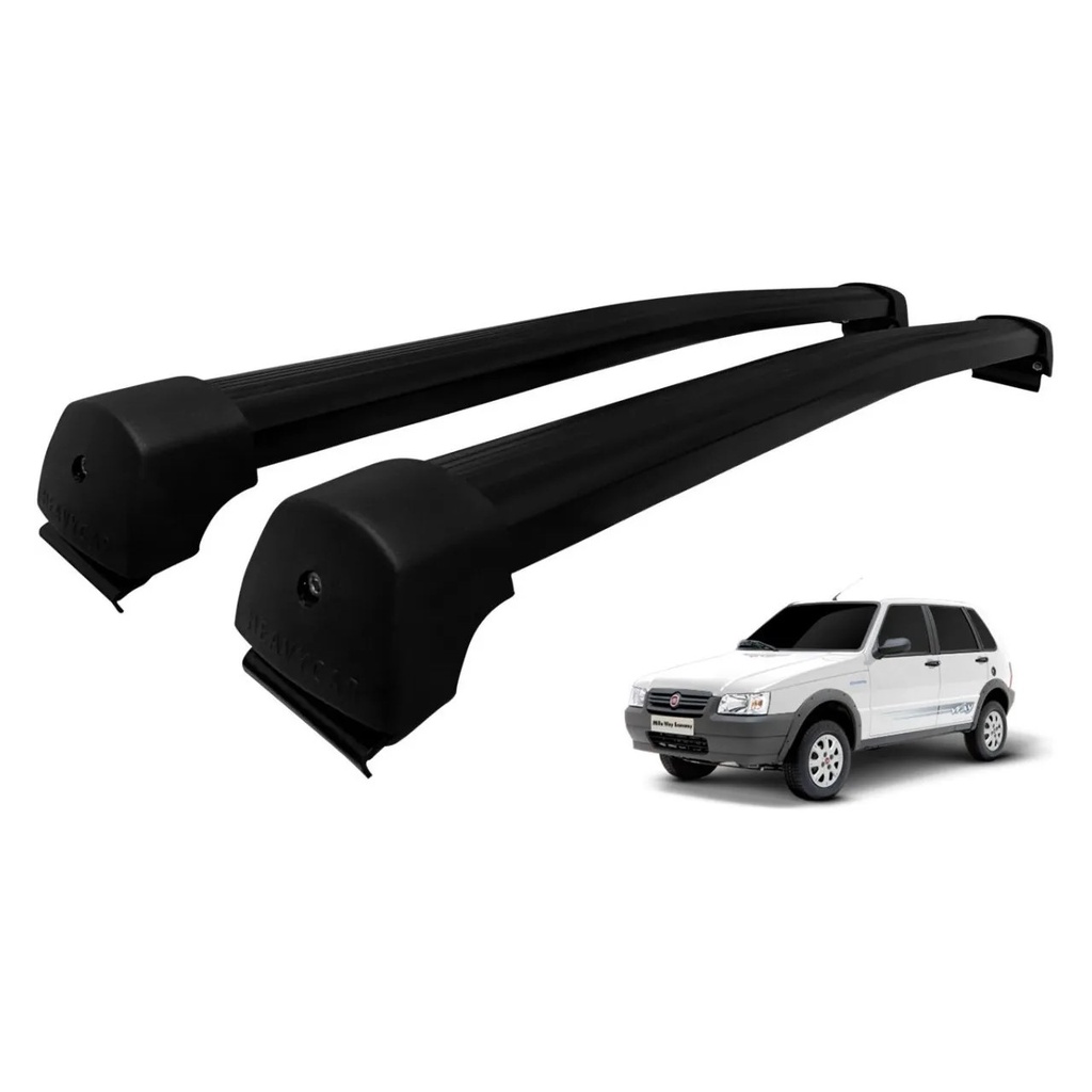 Rack de Teto Fiat Uno Mille 4 Portas 2010 a 2014 Bagageiro Heavy Car