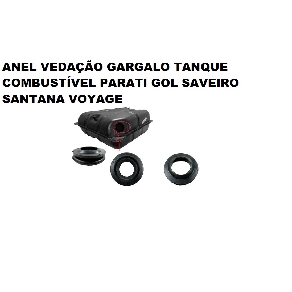 Borracha Anel Vedação Gargalo Bocal Tanque Gol Saveiro voyage Parati 1988 89 90 91 92 93 94 95 96