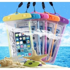 Capa Bolsa A Prova Dágua Impermeável Universal Para Celular Moto Chuva