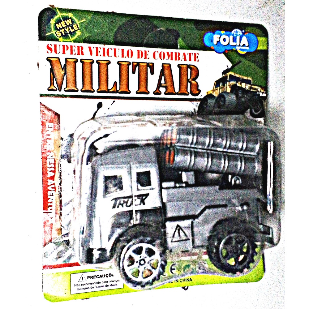 Carrinho Carro Combate Caminhão Truck Veiculo Militar Verde