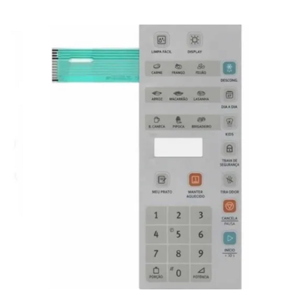 Membrana Teclado Microondas Eletrolux Ml41t Ml 41 T