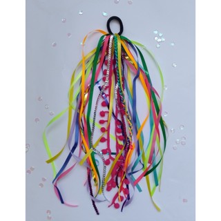 Elástico De Cabelo com Fitas, Adereços, e Enfeites de Carnaval 2023 Ombreira de Carnaval, e Pochete.