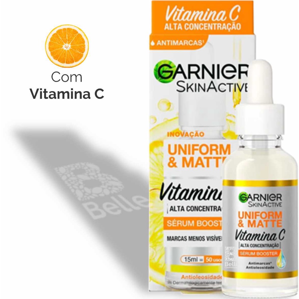 Sérum Booster Antimarcas Uniform&Matte Vitamina C - 15ml - Garnier