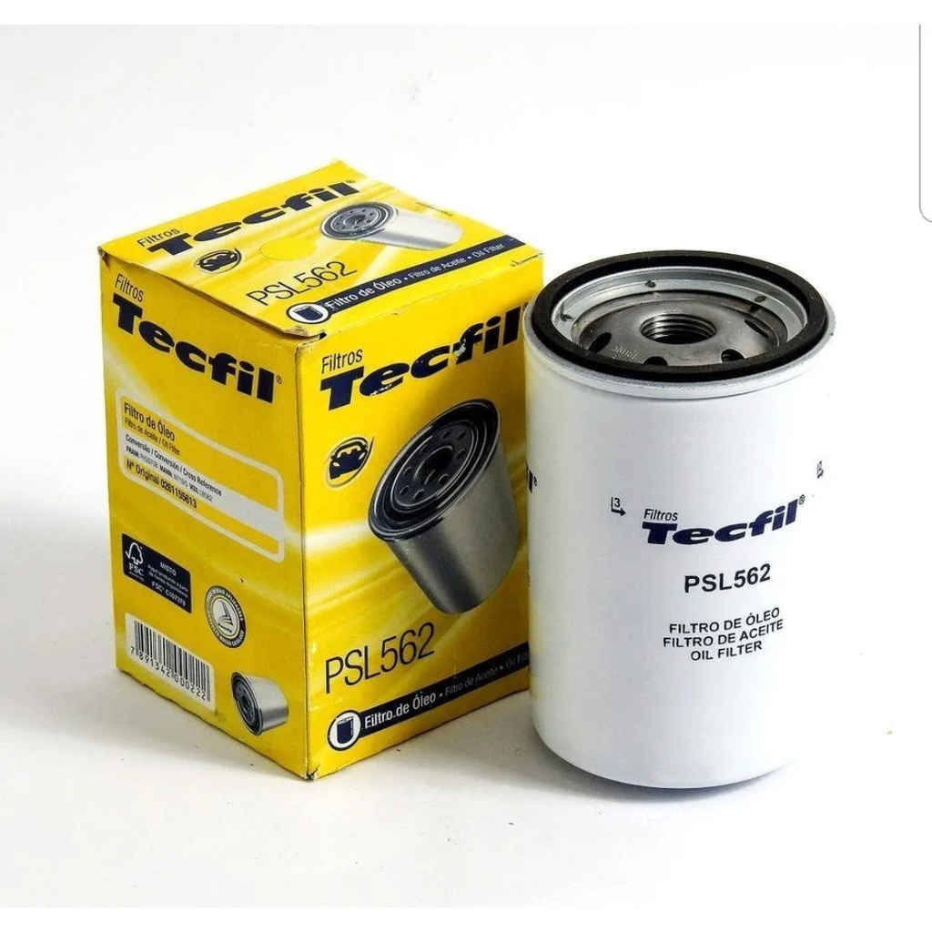 FILTRO DE ÓLEO TECFIL PSL562 VOLKSWAGEN MOTOR AP, ESCORT, PAMPA em Oferta na Shopee