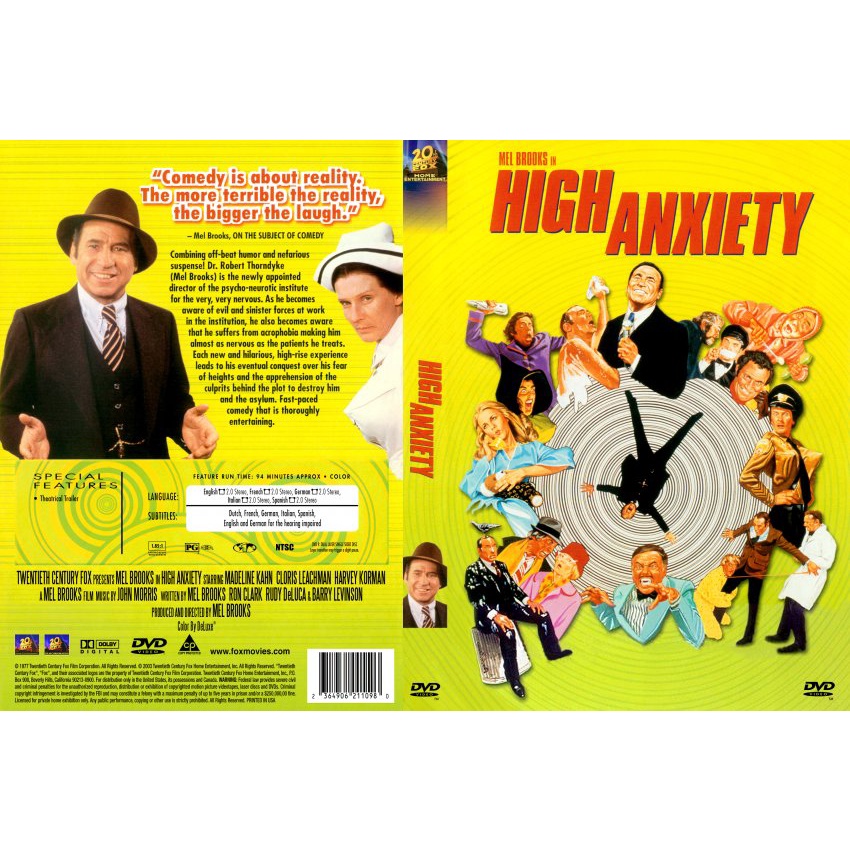 Alta Ansiedade / High Anxiety (1977) Mel Brooks Legendado DVD