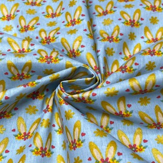 Tecido Tricoline De Páscoa 0,50 x 1,50 de Largura - Patchwork - Artesanato