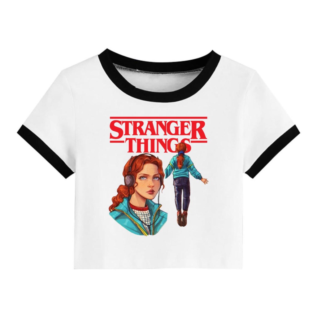 Camiseta Cropped curto Max Stranger Things  -  Hellfire Club