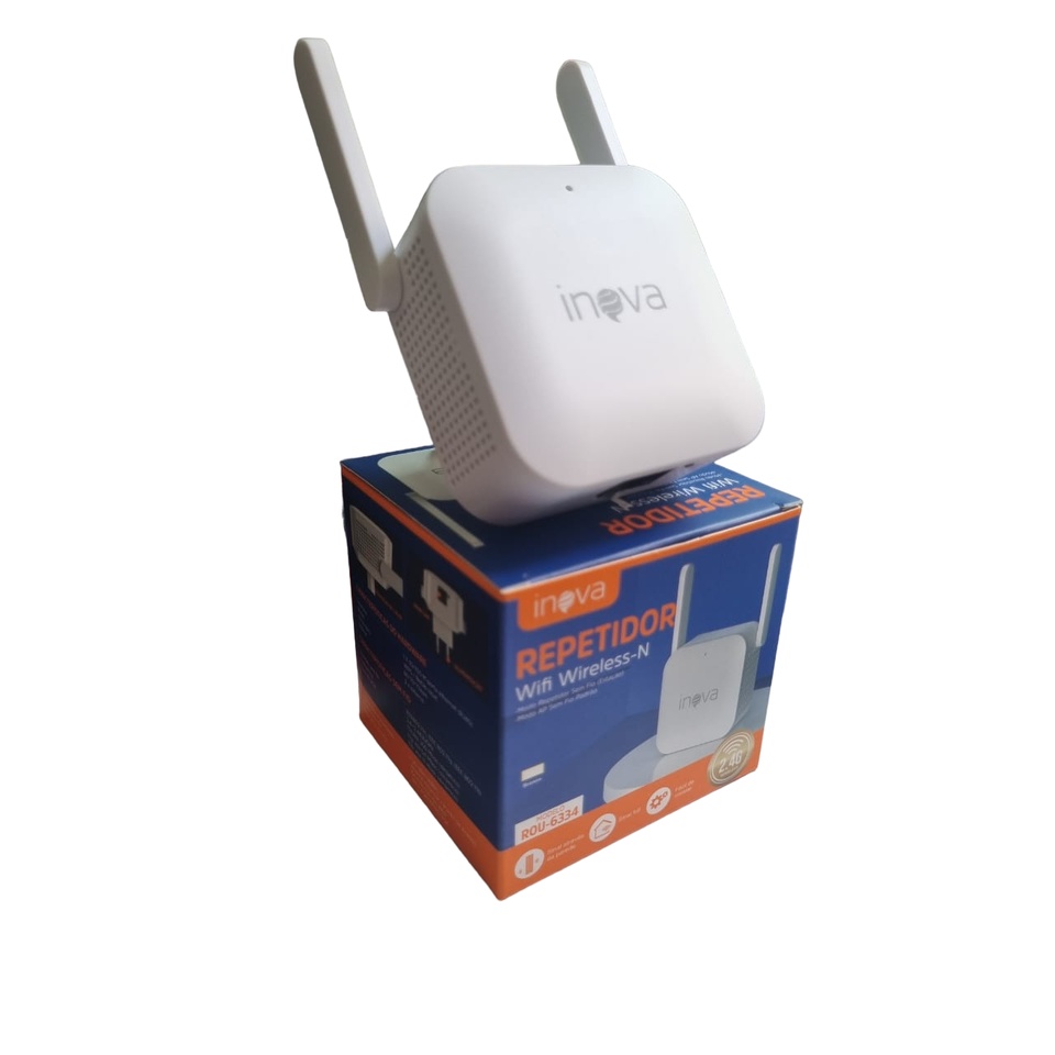 Repetidor de Sinal Wifi 2 Antenas Inova ROU-6334