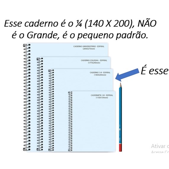 Caderno Office PEQUENO 80 e 200 folhas Pautado Capa Dura 1/4 (Pacote 1 ou 2 Unidades)