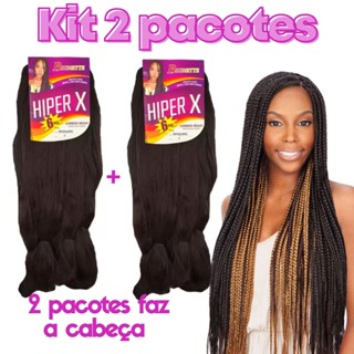 Kit 2 pacotes Jumbo Para Trança 800g Cabelo Jumbão Melhor Qualidade
