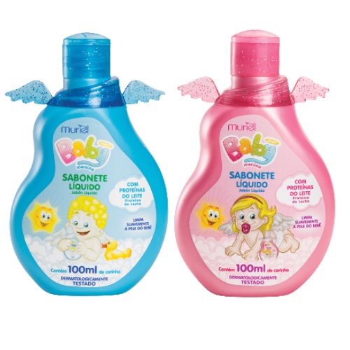 Sabonete Líquido infantil Muriel Baby 100ml Hipoalergênico (escolha o seu) em Oferta na Shopee
