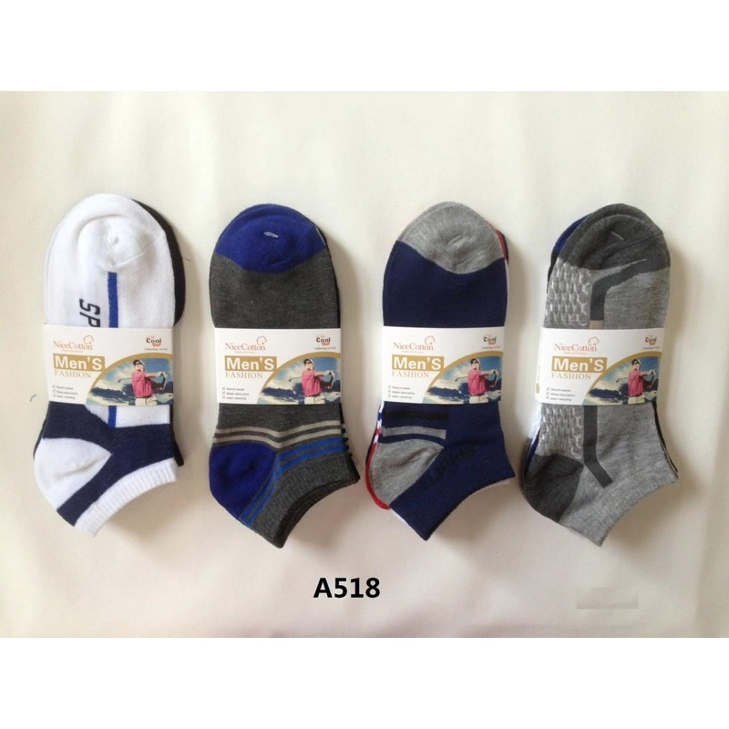 KIT 12 PARES de Meias Soquete Masculinas Cores Variadas 40-46 WZ09