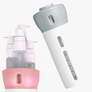 Kit Para Viagem Porta Shampoo 4 Em 1 Com Pump Dispenser Linha Premium