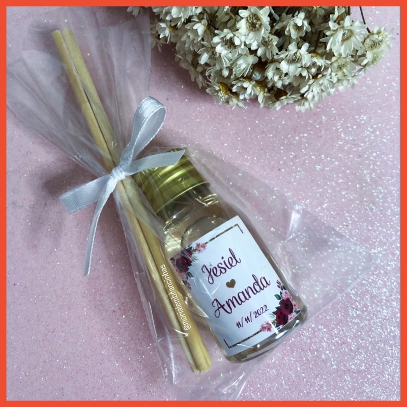 30 lembrancinhas 30ml personalizada casamento aniversário natal maternidade aromatizador