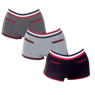 Kit 3 Calcinhas Short Algodão Maui Moda Feminina