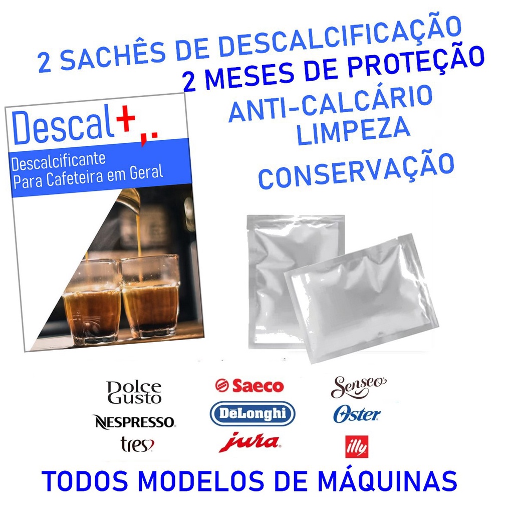 3 Descalcificantes  Cafeteiras 3 Corações Dolce Nespresso