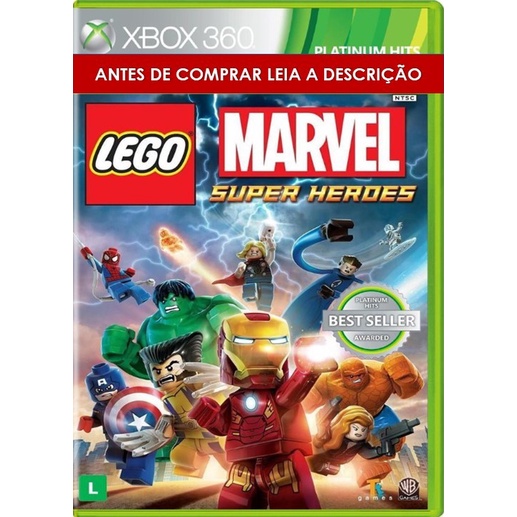 Jogo LEGO Marvel Super Heroes Com Legendas Em Português PT-BR Xbox 360