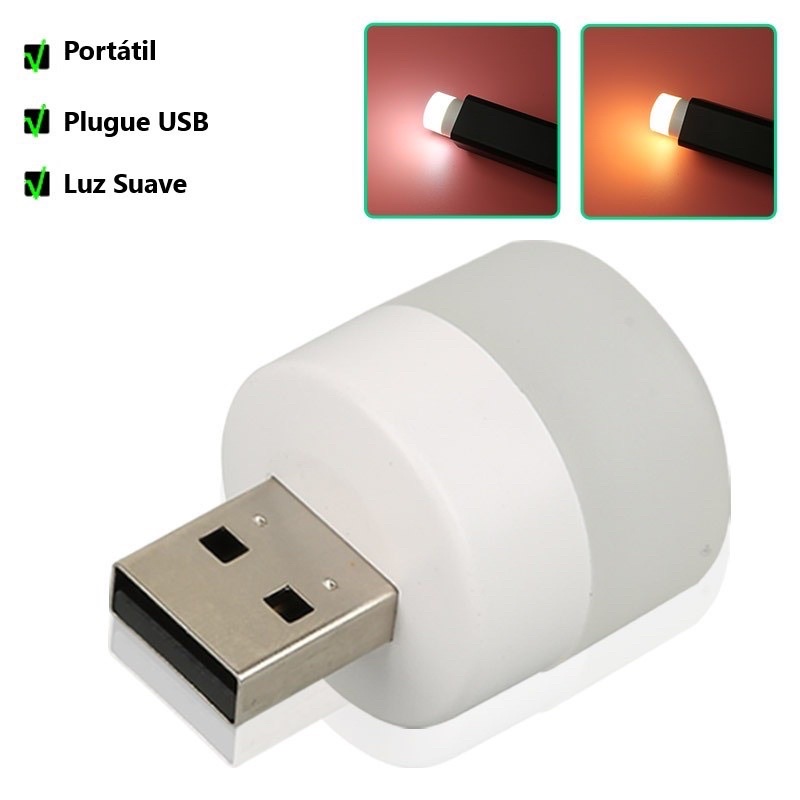 kit 5 Mini  Lâmpada USB de LED Portátil