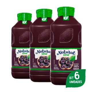 Pack Com 6 Sucos Mistos De Uva E Maçã Ambiente 1,5L Natural One