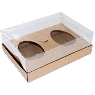 Caixa Páscoa  ovo de colher kraft duo duas cascas 150g em Oferta na Shopee