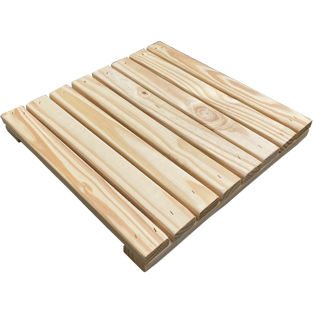Deck Modular Área Interna Ou Externa 30x30cm Madeira Pinus