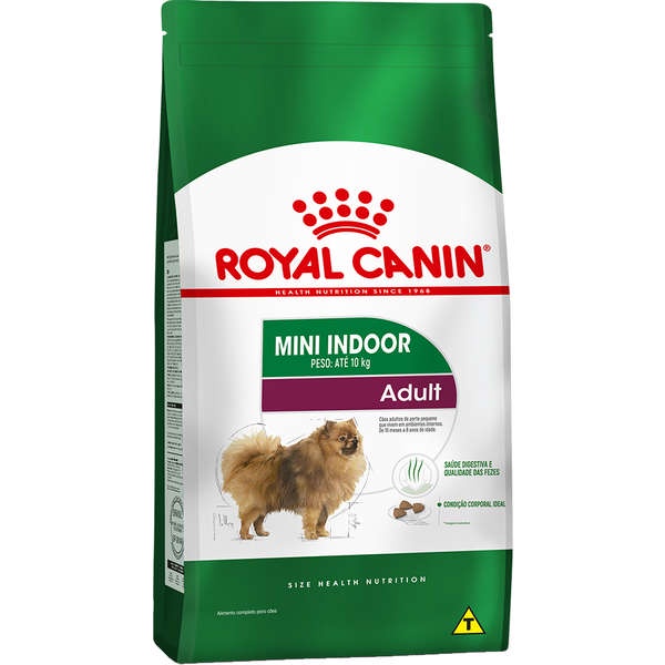 Ração Royal Canin Mini Indoor Cães Adultos Porte Pequeno 7,5kg - Pets