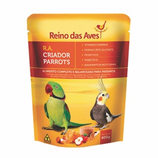 RA Criador Parrots 400g - Reino Das Aves em Oferta na Shopee