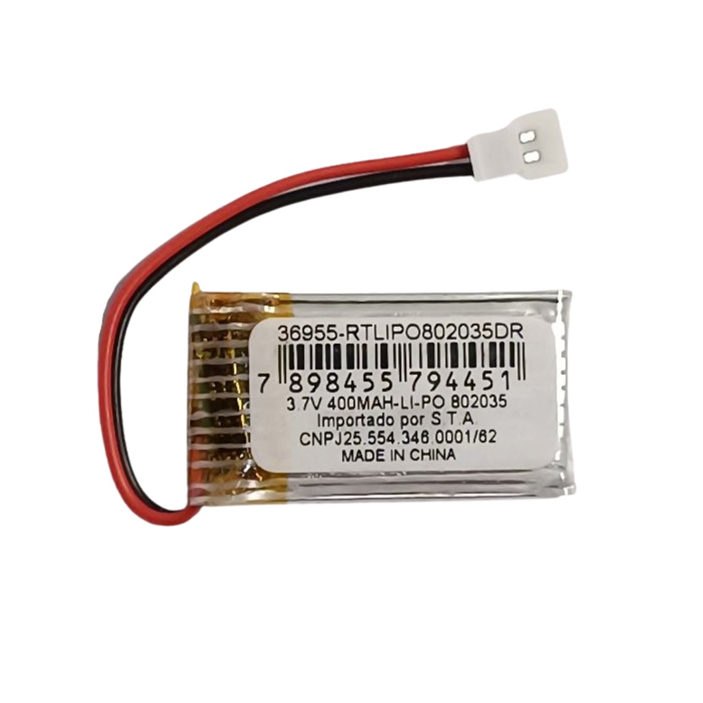 Bateria Original 400mAh para drones e helicópteros 3,7v Compatível C/ drones da china em Oferta na Shopee