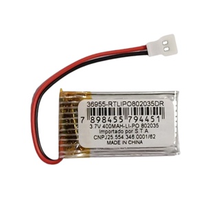 Bateria Original 400mAh para drones e helicópteros 3,7v Compatível C/ drones da china em Oferta na Shopee