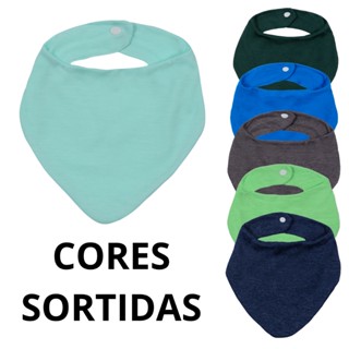 KIT COM 5 UNIDADES DE BABADORES INFANTIL 0 Á 2 ANOS - MENINA E MENINO