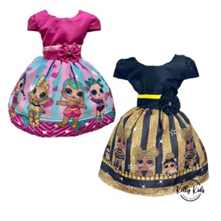 Vestido infantil Temático Personagem Lol suprise ( mod 01)