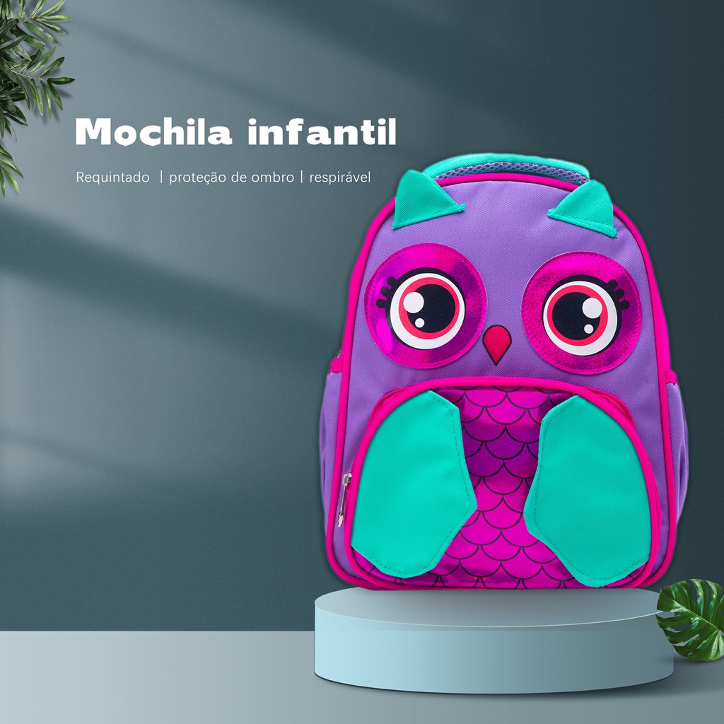 【Oferta por tempo limitado】Mochila Escolar Infantil Menino Menina Bolsa Resistente MA5612-COELHO