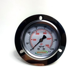 Manômetro Diam.63mm (2.1/2” ) Escala 0-350 KGF/CM2 x 5000 PSI Com Flange